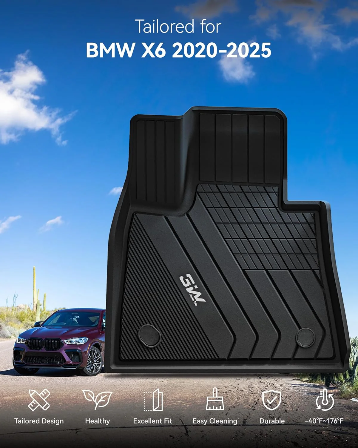 ادريان برو -دعاسات سيارة اكس 6-بي ام دبليو2020-2026  - Image 9